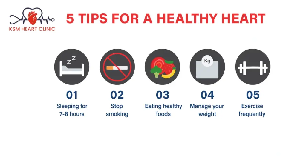 5 tips for a Healthy heart
